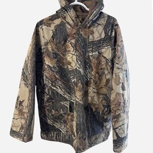 Stearns Dry Wear Realtree Camo Hunting Rain Coat Mens L Vintage 8301 Insulated